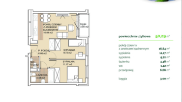 2 Pokoje**Loggia**Lokum Verde**0% Prowizji