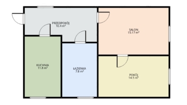 Do kapitalnego remontu | 55,8 m2 | ogródek 140 m2