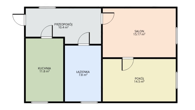 Do kapitalnego remontu | 55,8 m2 | ogródek 140 m2