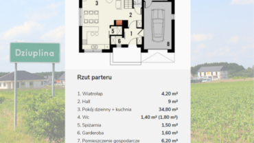 Dom wolnostojący 4-pok. Dziuplina