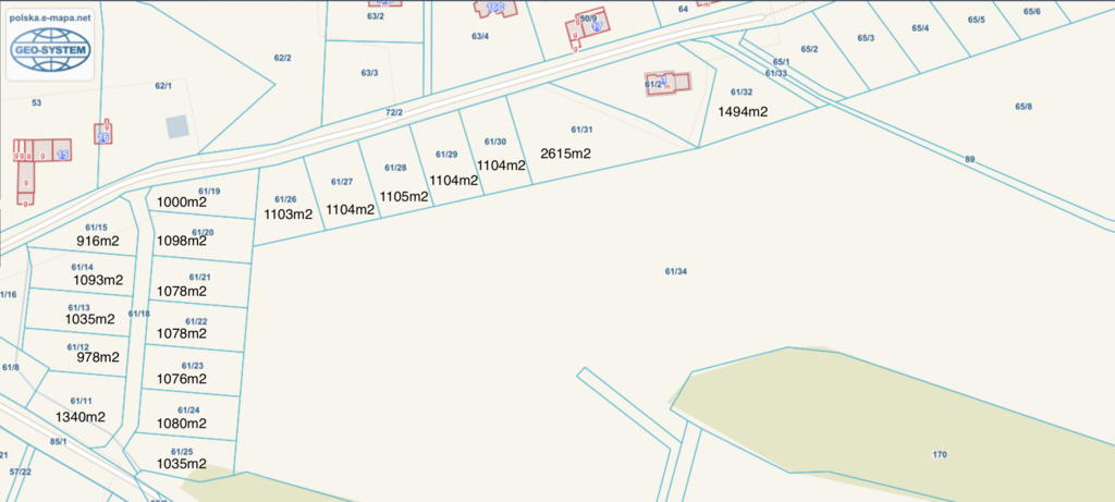 Działki budowlane 916m2 do 2615m2|mpzp|kanalizacja