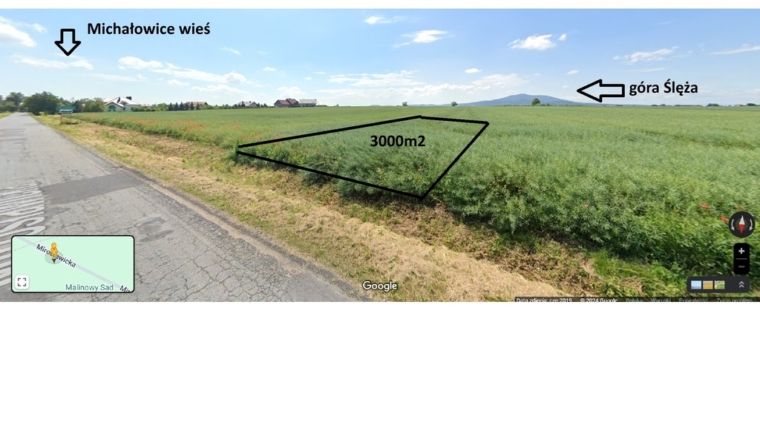 Działka z widokiem na Ślężę, Michałowice (Sobótka)