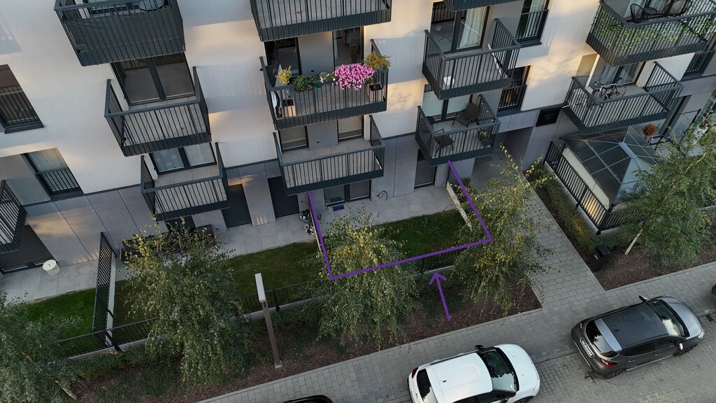 Nowoczesne 2 pokojowe z ogródkiem