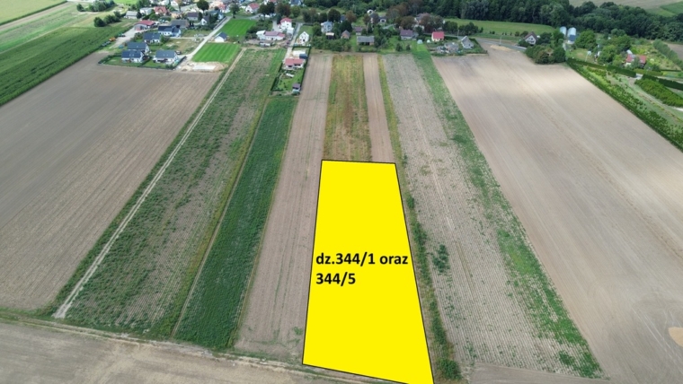 Działki 1,3550 HA oraz dom  i budynki gospodarcze