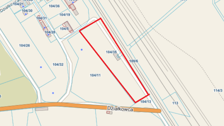 Działka usługowa na sprzedaż – Januszkowice