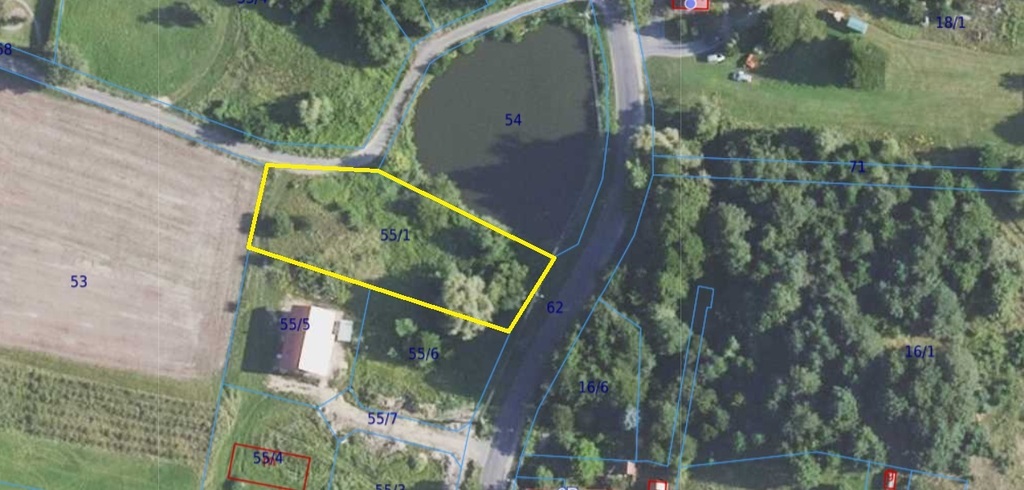 Wyjątkowa działka budowlana z własnym stawem Gola