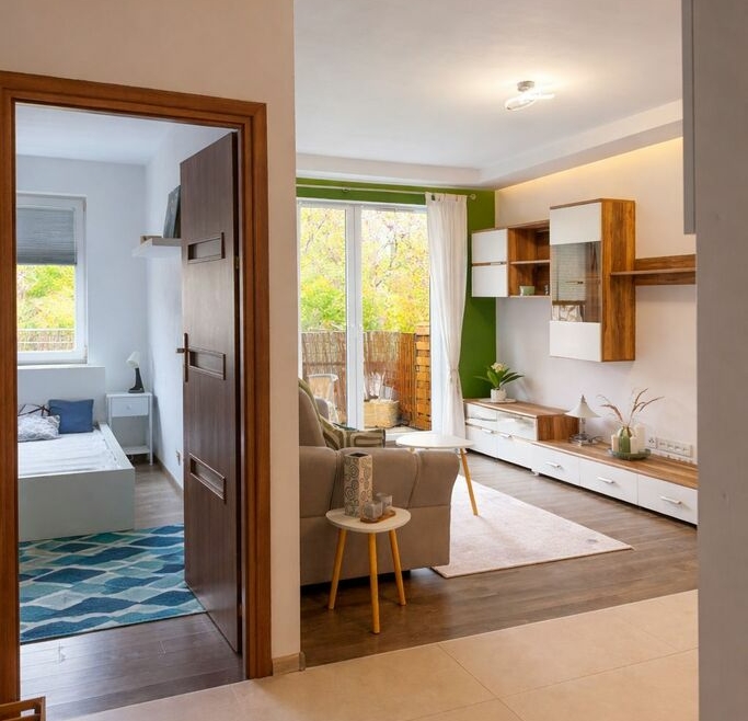 Nowoczesne 2 pokoje z balkonem | Di Trevi