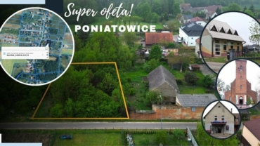 Poniatowice 1250 m² – Przy drodze asfaltowej