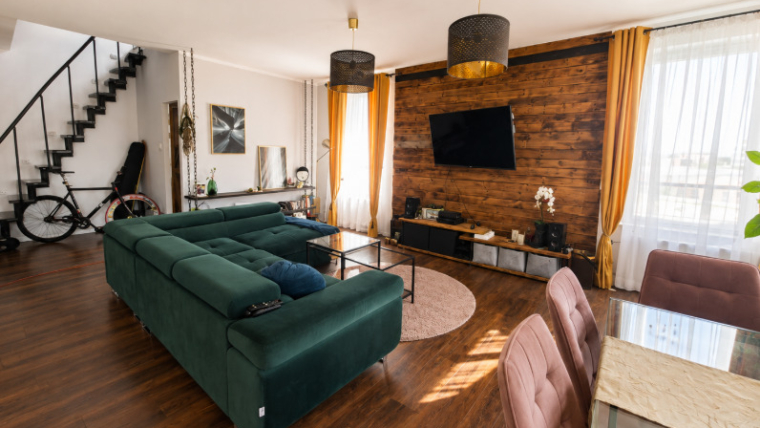 Dwupoziomowe | 76,5 m² | 2 tarasy | 2 garaże