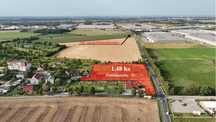 Biskupice Podgórne | 1,48 ha | MPZP 2U | A4