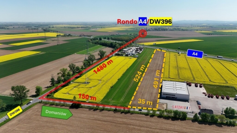 2ha * autostrada A4 * przemysł i usługi