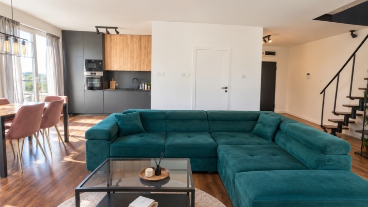 Dwupoziomowe | 76,5 m² | 2 tarasy | 2 garaże